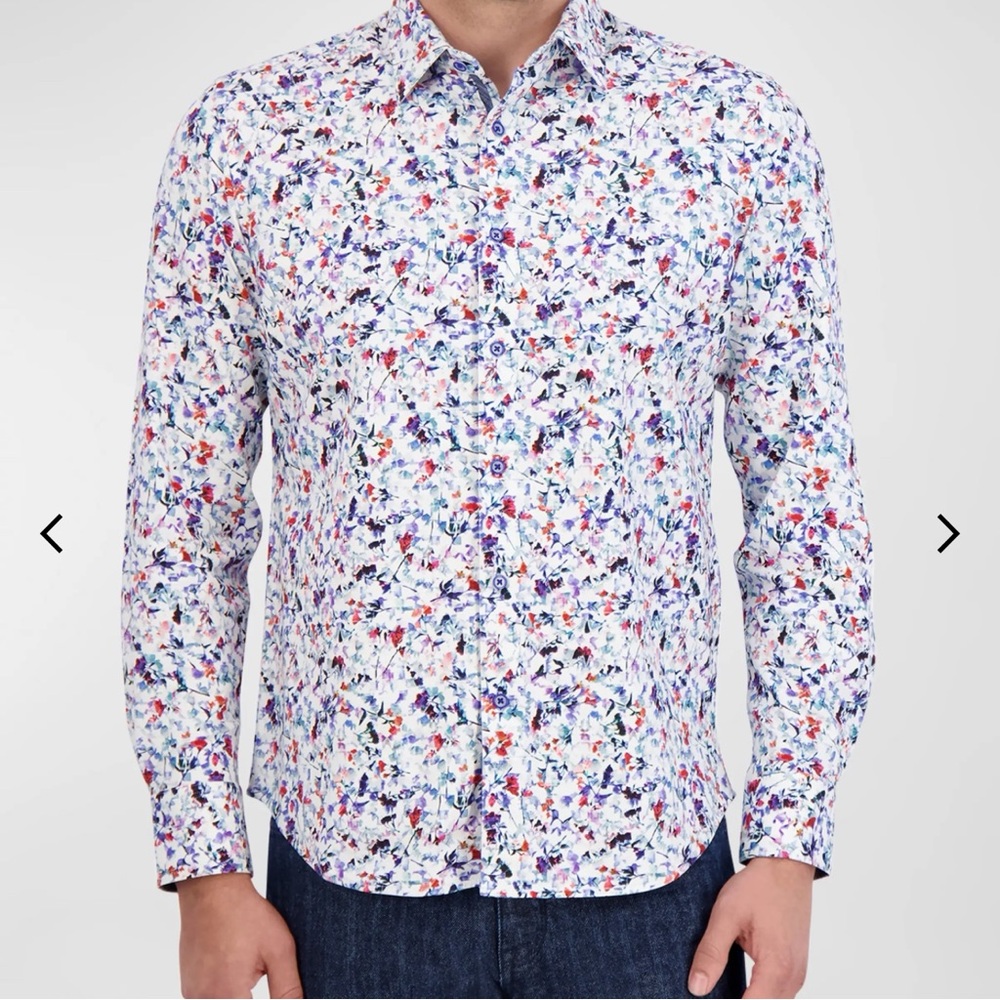 Robert Graham Classic Fit Pomroy Button Down Shirt NWT